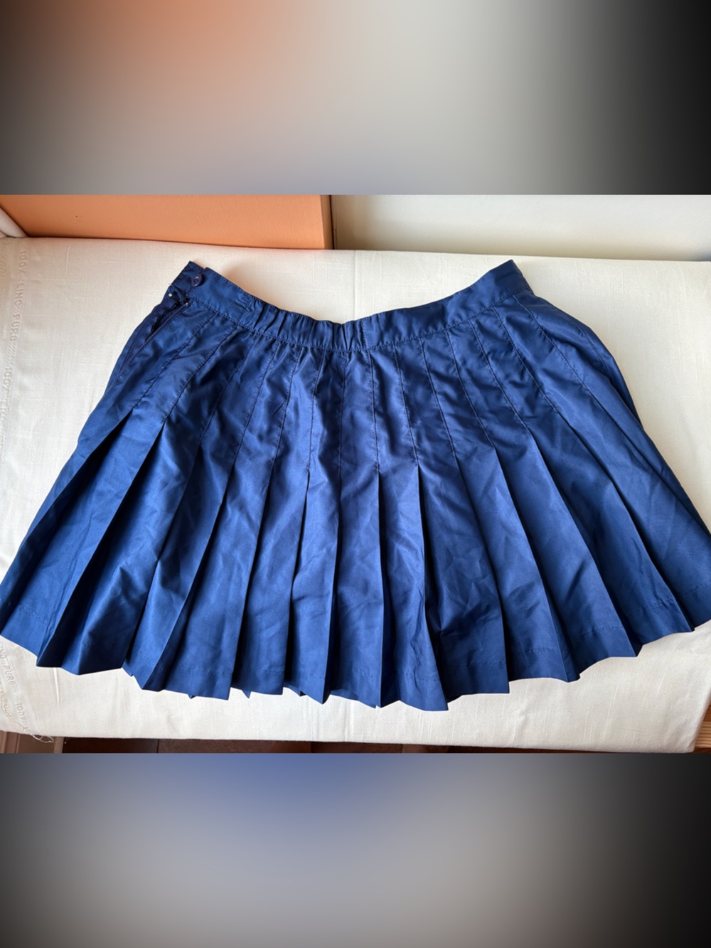 Nike Dark Blue Pleated Mini Skirt